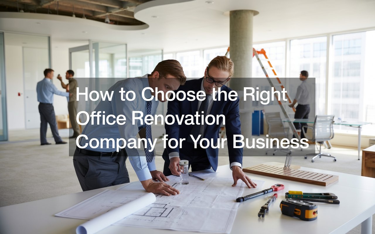 How to Choose the Right  Office Renovation Company for your Business