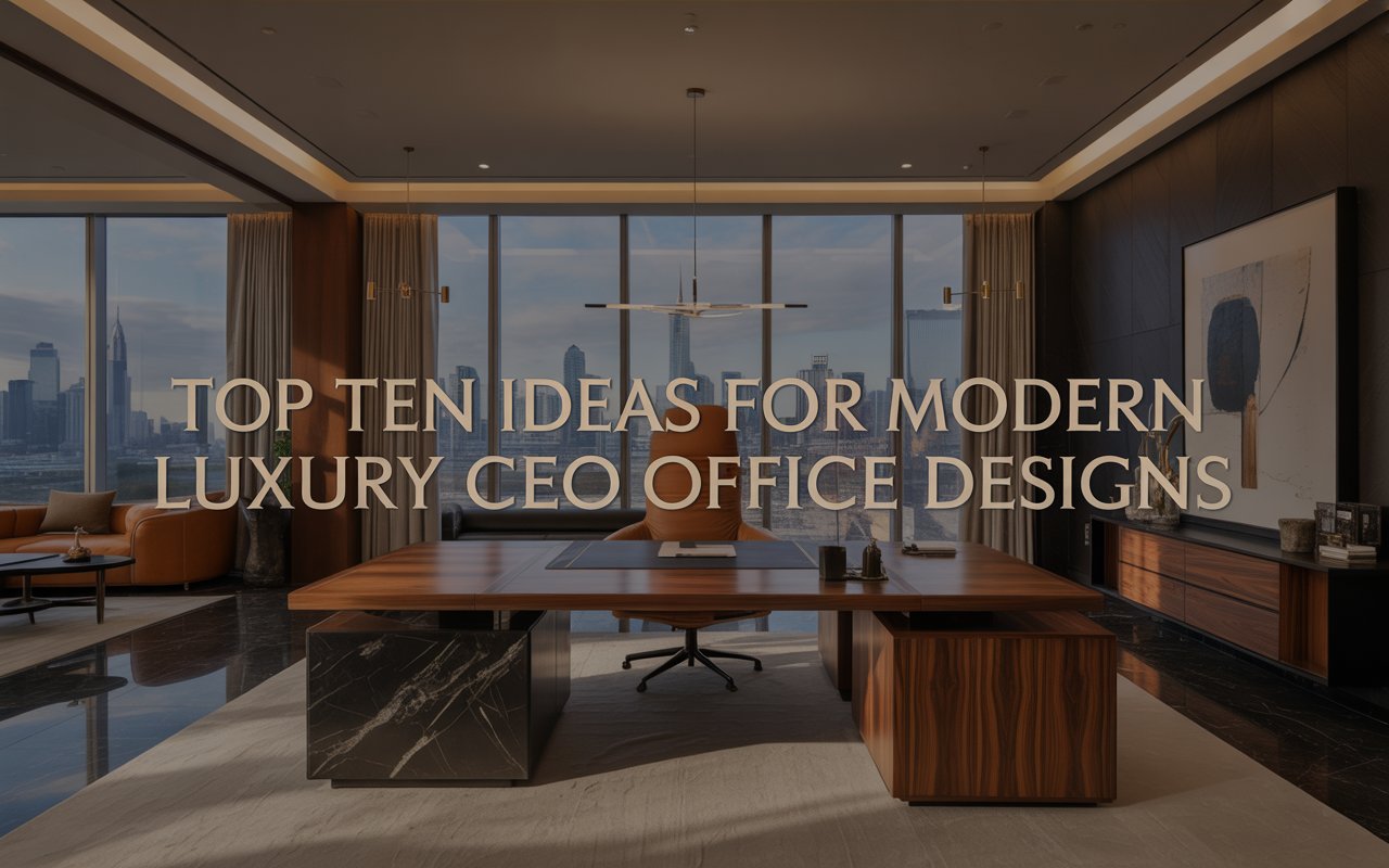 Top 10 Ideas for Modern Luxury CEO Office Designs