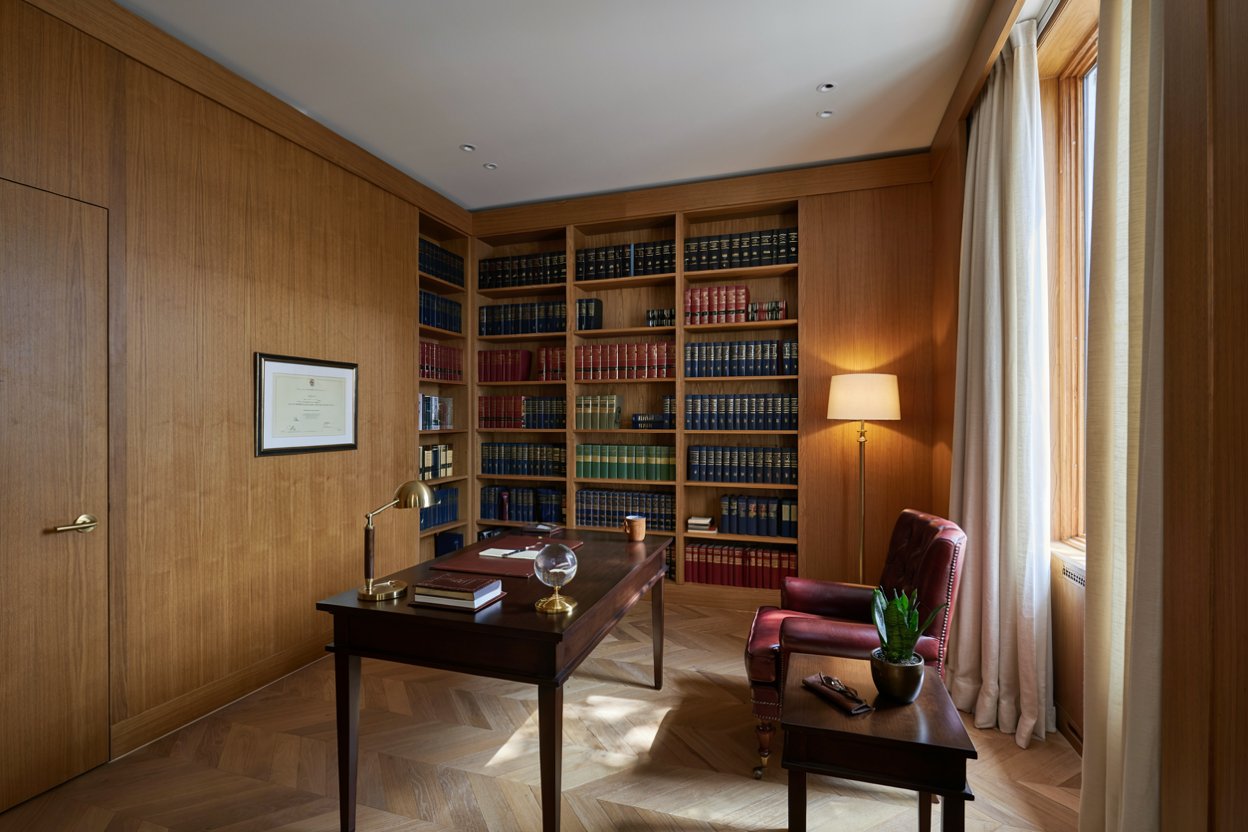 Advocate Office Interior Services in Kerala by Redwood Interiors