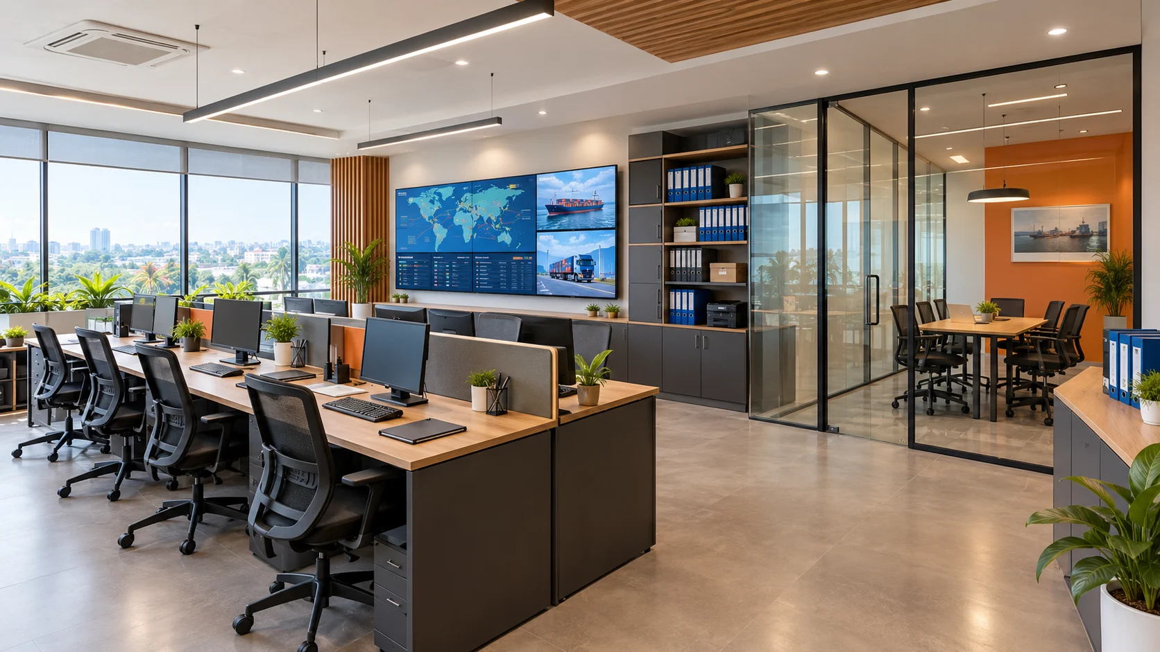 modern-logistics-office-interior-design-in-kochi-kerala-by-redwood-interiors